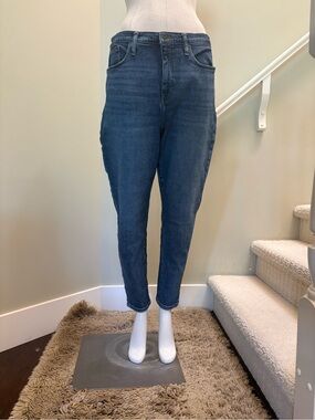 Banana Republic Midnight Blue Cropped Slim Ankle Jeans Sz 32 f